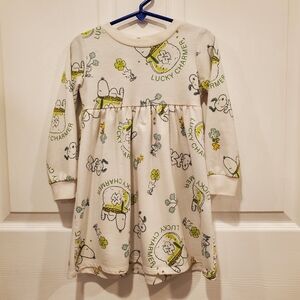 Peanuts Snoopy And Woodstock Cream Kids Top Lucky Charmer